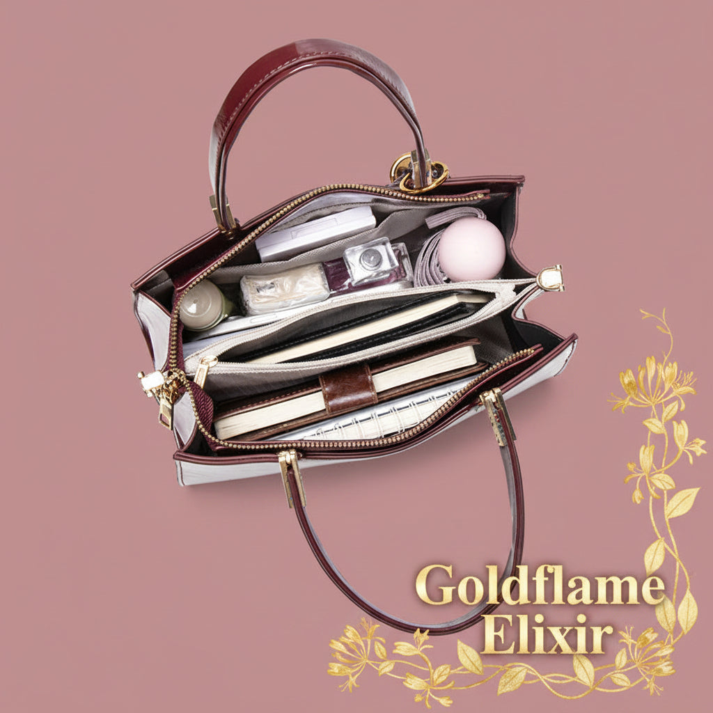 Detachable Strap Crossbody Bag - Stylish & Versatile - Goldflame Elixir