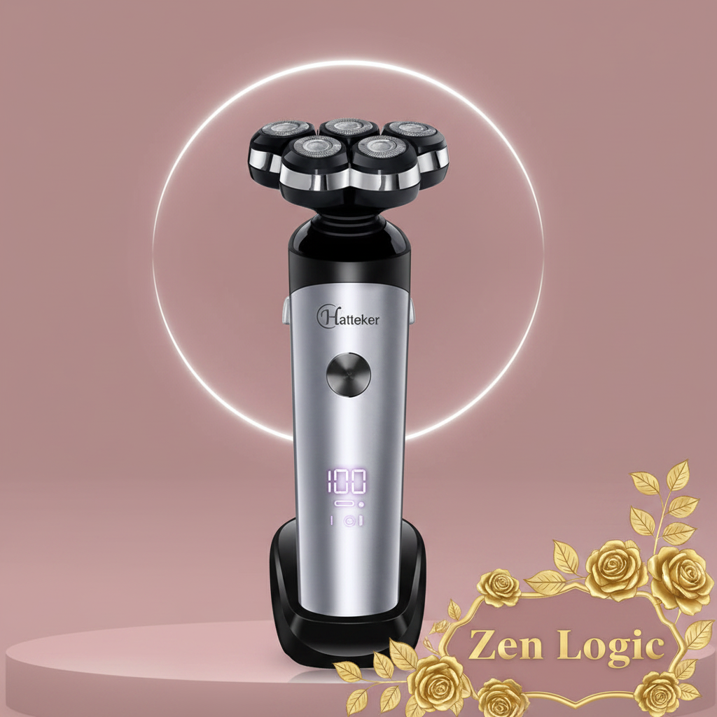 5-Head Rechargeable Electric Shaver for a Smooth Shave - Goldflame Elixir