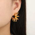 Titanium Steel Irregular Shape Earrings - Unique Elegance for Every Occasion - Goldflame Elixir