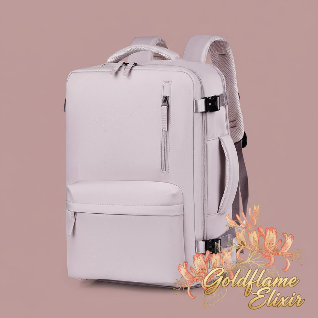 Cloth Side Pockets Backpack Bag - Stylish & Functional - Goldflame Elixir