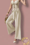 High-Waisted Wide-Leg Pants for Effortless Style and Comfort - Goldflame Elixir