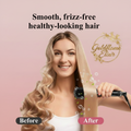 Frizz-Free Hair Straightening Comb for Effortless Styling - Goldflame Elixir
