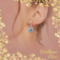 1 Carat Moissanite 925 Sterling Silver Earrings - Elegant Sparkle - Goldflame Elixir