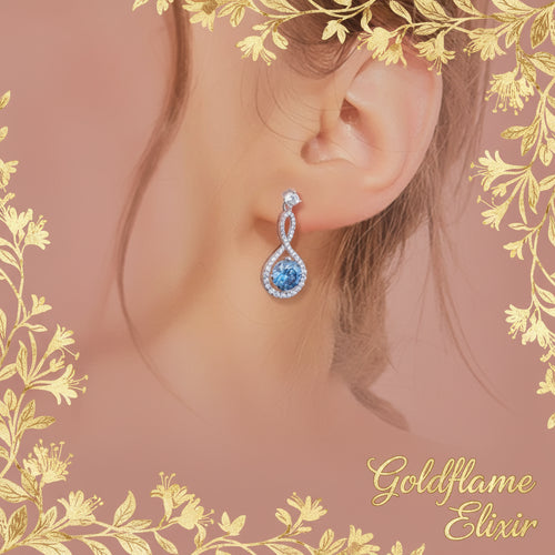 1 Carat Moissanite 925 Sterling Silver Earrings - Elegant Sparkle - Goldflame Elixir