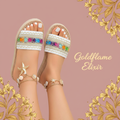 Woven Strap Open Toe Sandals: Effortless Style Meets Everyday Comfort - Goldflame Elixir