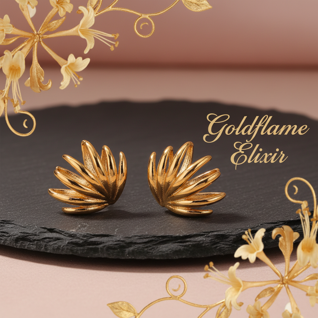 Titanium Steel Irregular Shape Earrings - Unique Elegance for Every Occasion - Goldflame Elixir
