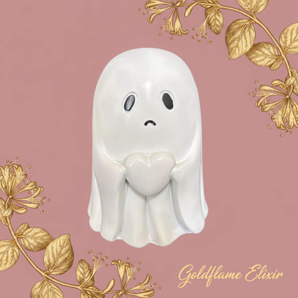 Halloween Ghost Heart Decorative Ornament - Goldflame Elixir