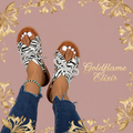 Stylish Printed Tied Flat Sandals for Effortless Summer Chic - Goldflame Elixir